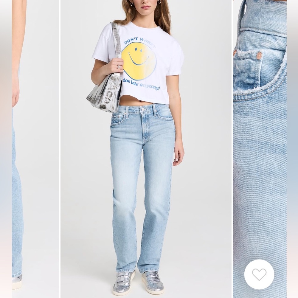 MOTHER Smarty Pants Skimp in Don’t Be A Square size 26